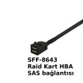 SAS SFF8643 to 4 SATA Disk Kablosu 12GB/S