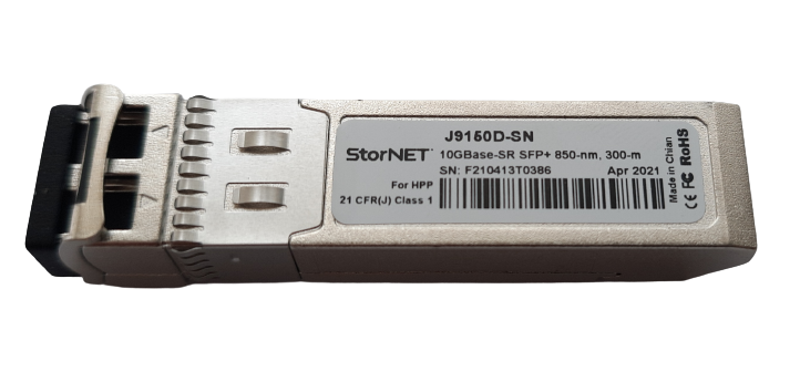 HPE Aruba J9150D 10G SFP+ LC SR 300m OM3 MMF Transceiver | StorNET