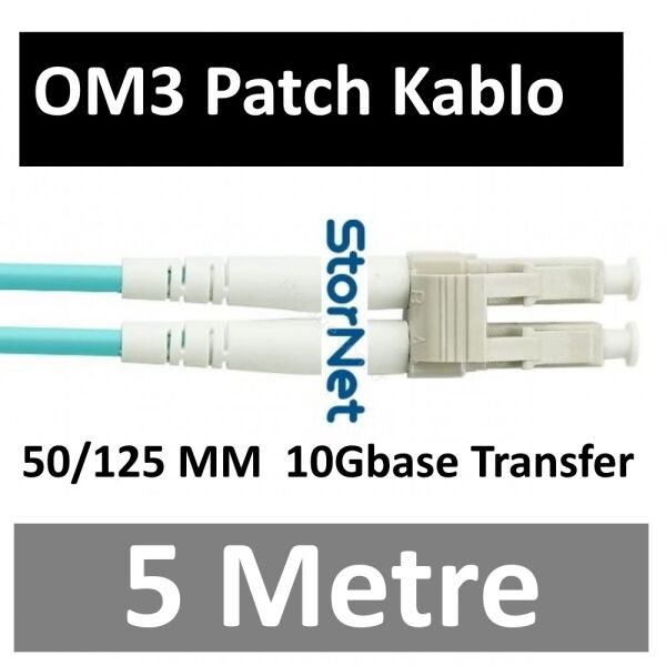 OM3 LC Fiber Patch Kablo MM (5 Metre)