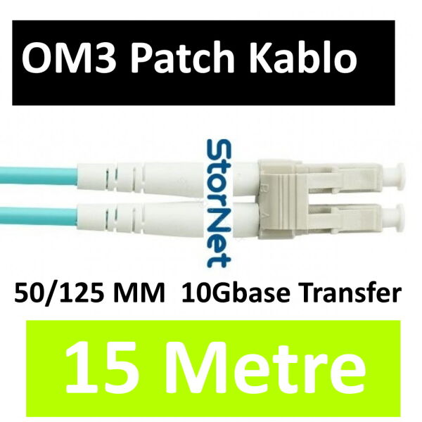 OM3 LC Fiber Patch Kablo MM (15 Metre)