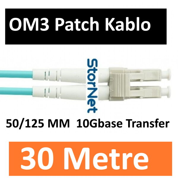 OM3 LC Fiber Patch Kablo MM (30 Metre)