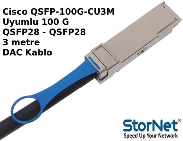 Dac Kablo 3 metre Cisco 100G QSFP-100G-CU3M | StorNET