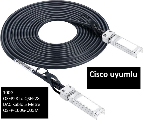 Dac Kablo 5 metre Cisco 100G QSFP-100G-CU5M