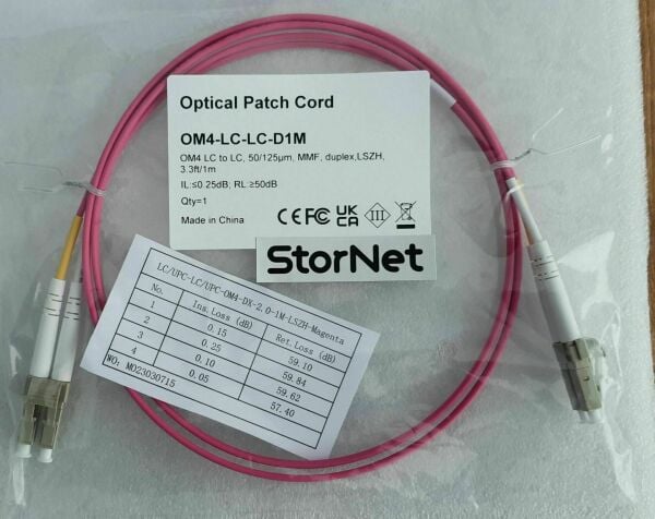 Fiber Patch Kablo OM4 MM LC - 10 metre