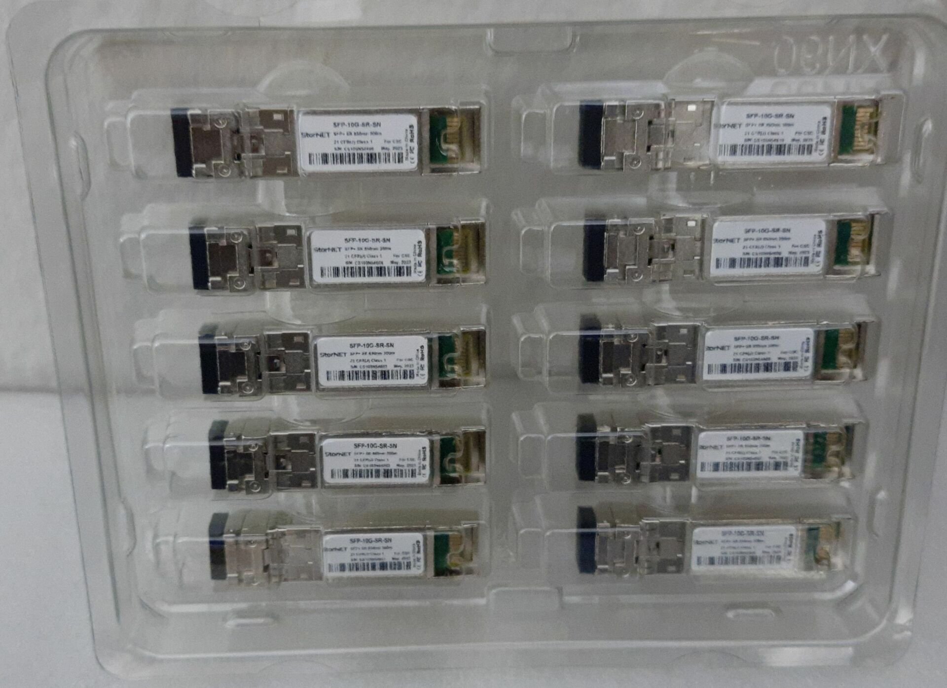 10lu Paket - Cisco 10GBASE-SR SFP+ Transceiver | StorNET