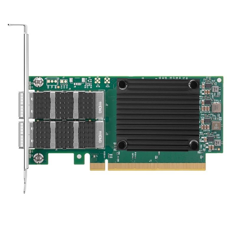 Ethernet Kartı NVIDIA Mellanox MCX623106AN-CDAT ConnectX-6 100GbE Dual-Port QSFP56 PCIe4.0