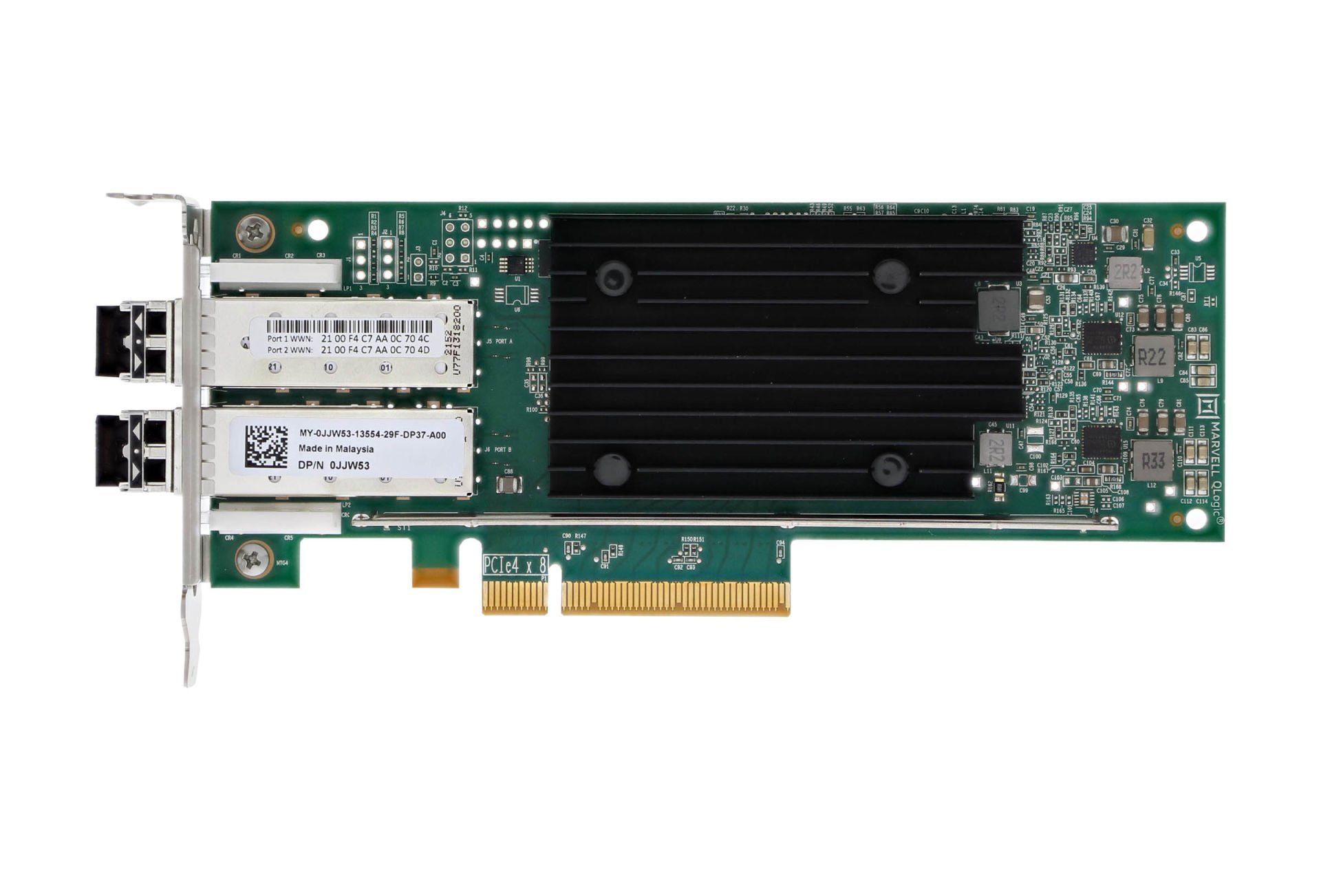 Dell QLE2772NL 32GB/s Dual Port Low Profile Fibre HBA JJW53