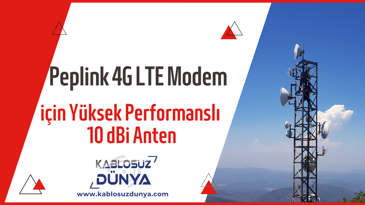 Peplink 4G LTE Modem için Yüksek Performanslı 10 dBi Anten