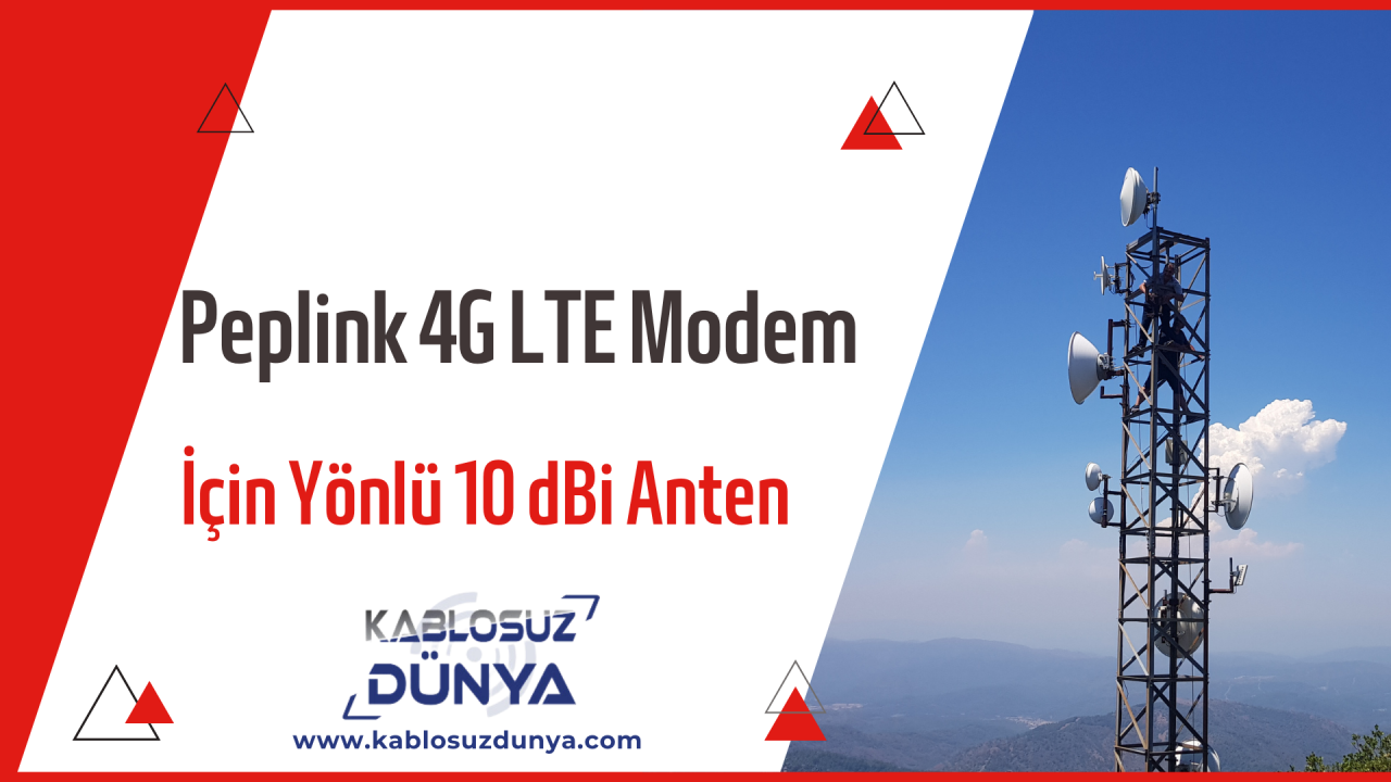 Peplink 4G LTE Modem İçin Yönlü 10 dBi Anten