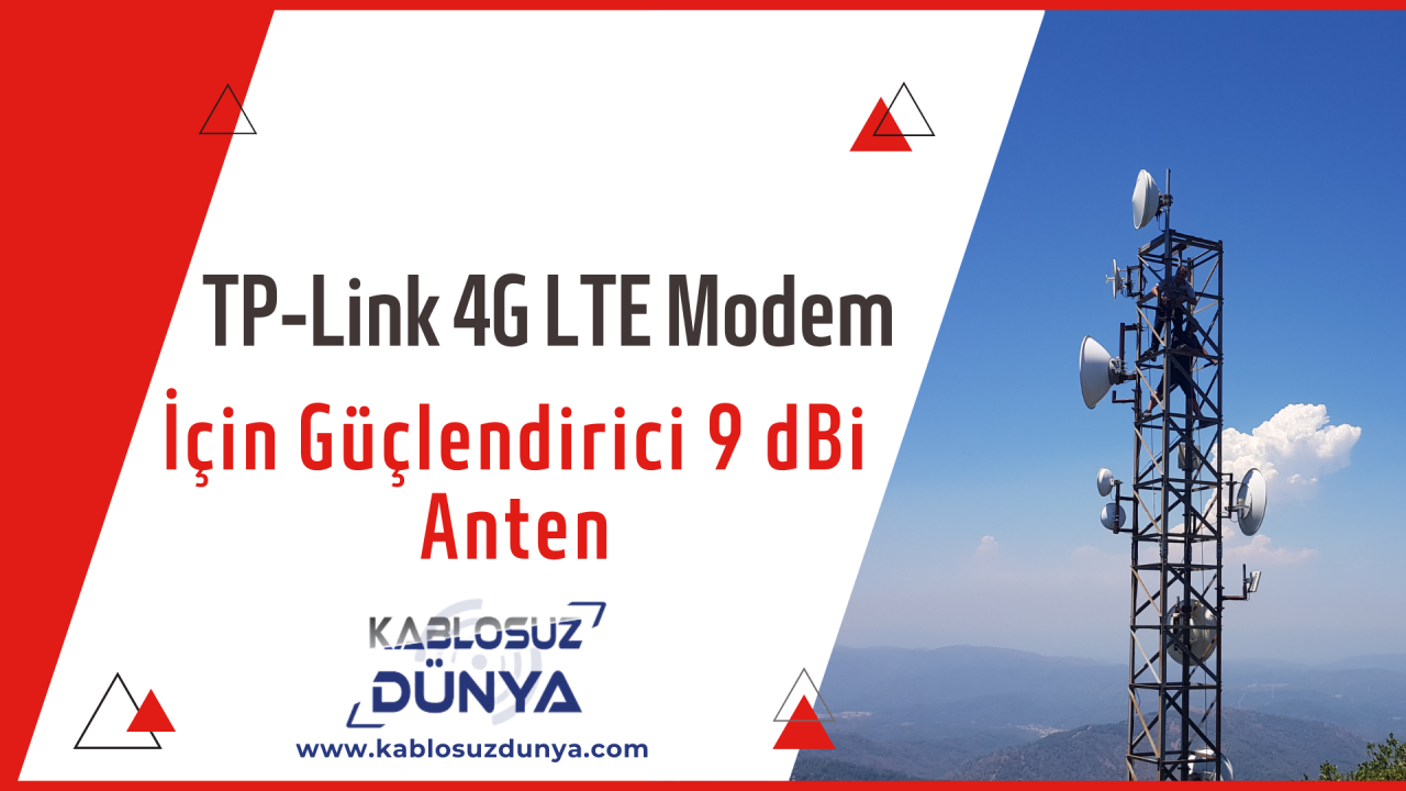 TP-Link 4G LTE Modem İçin Güçlendirici 9 dBi Anten