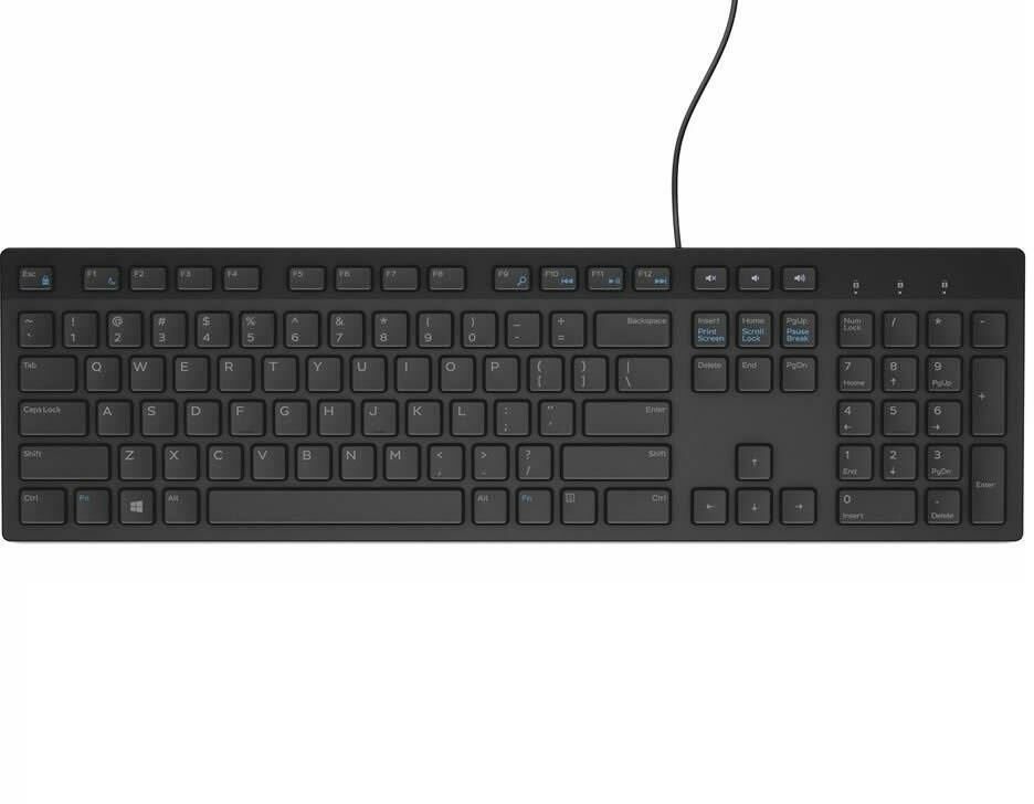 Dell KB-216 Kablolu Q Klavye Siyah TR (580-ADHQ)