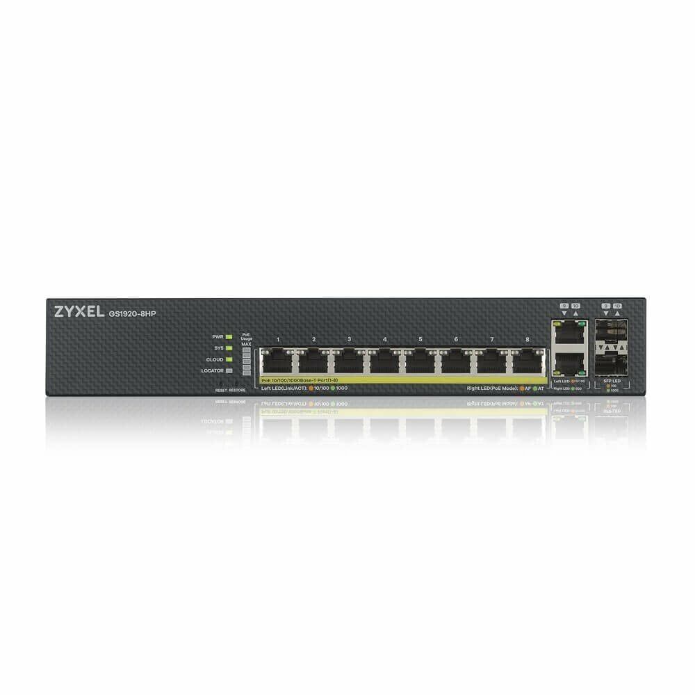 Zyxel GS1920-8HP V2 8P 100/100/1000 WEB Yönetilebilir PoE Switch