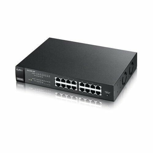 Zyxel ES1100-16P 16Port (8x10/100+8xPoe) Yönetilmez Switch