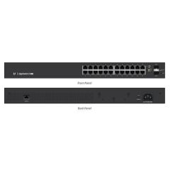 Ubiquiti Edge Yön. Gigabit Switch POE+ 24x1Gbit Eth + 2x SFP 250 Watt