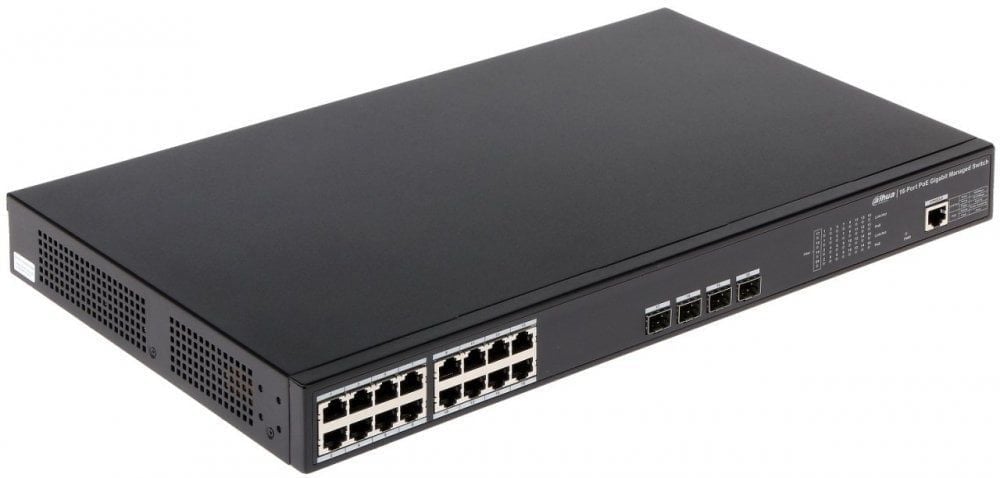 Dahua 16-Port PoE Gigabit Yönetilebilir Switch