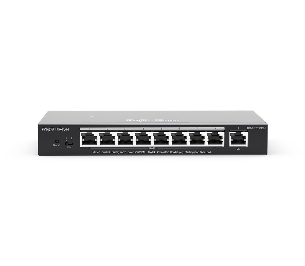 Ruijie RG-ES209GC-P 8 Port Poe Switch