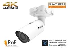 Milesight MS-C8162-FPB 8.0 MP 3.3-12 MM 15FPS Motorize Lens IR Bullet Kamera