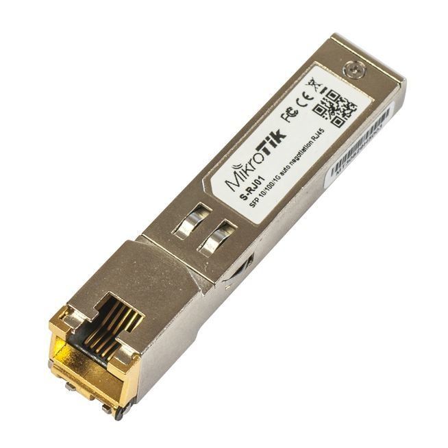 Mikrotik S-RJ01  SFP 10/100/1000M SFP Bakır Dönüştürücü Modülü