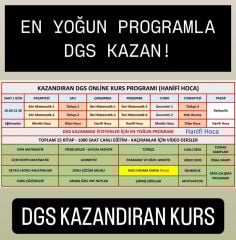 DGS Online Kurs 2026 | Canlı Ders ve Sıfırdan Eğitim Paketi (Toplam 16 Kitap)