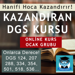 2025 DGS Online Kurs | DGS Hazırlık Kursu (Hanifi Hoca)