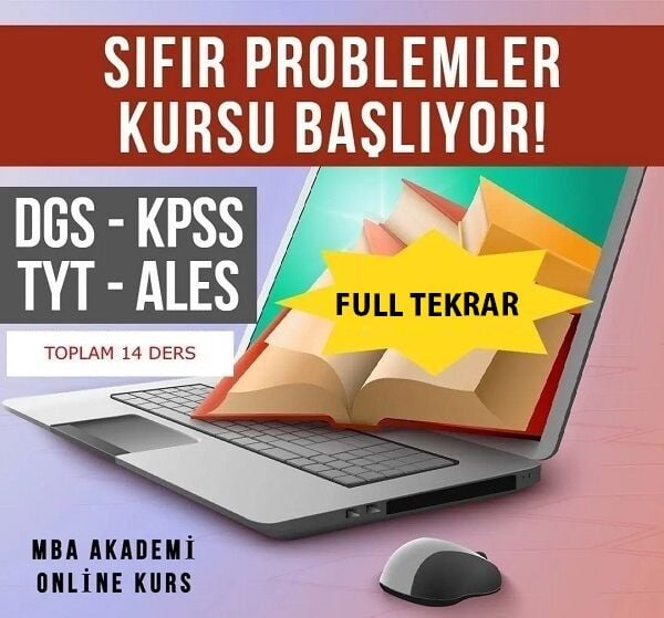 Temel Seviye Sıfır Problemler Kampı - DGS KPSS ALES TYT (15 DERS 300 SORU)