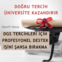 2024 DGS Ek Tercih Danışmanlığı - Tercih Koçluğu (Sınırlı Kontenjan)