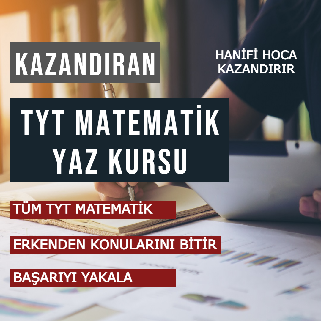 2025 TYT Matematik Yaz Kursu - KİTAP HEDİYELİ