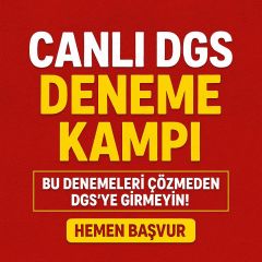 2025 DGS DENEME KAMPI (TOPLAM 15 DENEME PDF) - SINIRLI KONTENJAN