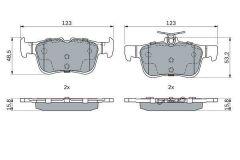 Bosch ARKA FREN BALATASI GALAXY III 1,5,  2,0, 2,0 TDCI, 2,0 2015> MONDEO V 1,0 , 1,5, 1,5 TDCI, 1,6 TDCI