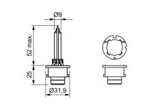Bosch XENON AMPUL D4S 42V 35W 4300K