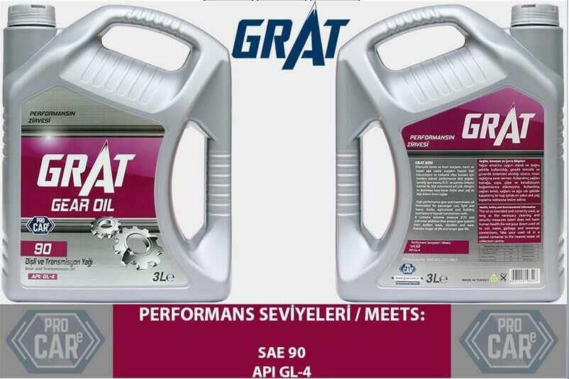 GRAT ŞANZIMAN YAĞI GL-4 90 API 3LT