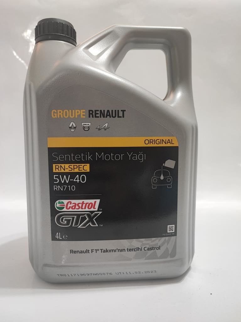 CASTROL GTX 5W-40 4LT MOTOR YAĞI RENAULT DOLUM YAĞI