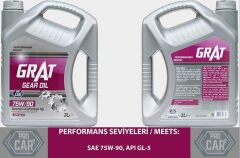 GRAT ŞANZIMAN YAĞI GL-5 75W-90 API 3LT ÜRETİM : 2023