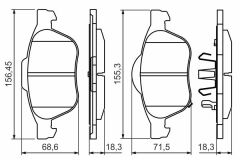 Bosch ON FREN BALATASI AVENSIS VVT I 97>00
