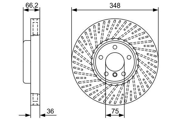 Bosch ON SOL FREN DISKI BMW F10 F07 F11 F12 F01