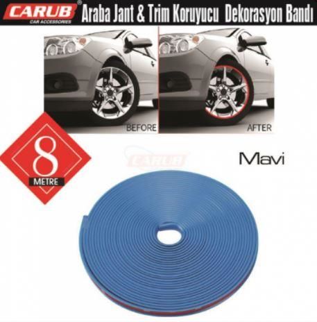 CARUB JANT KENARI FİTİL ŞERİT MAVİ 8 METRE