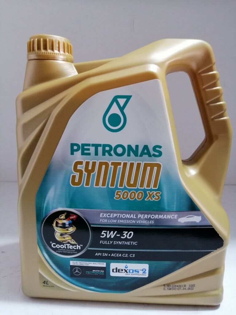 PETRONAS SYNTINUM 5000 XS (PARTİKÜL/DPF) 5w-30 4 Lt