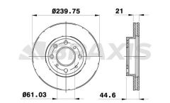 Braxis ON FREN DISKI (AYNASI) HAVALI HONDA CIVIC 1.4 1.5 1992-2000 (240X4)