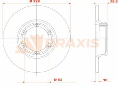 Braxis FREN DISKI ON R12 TOROS DUZ 228mm
