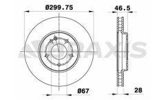 FREN DISKI ON W203 00>07 CL203 02>08 C209 02>09 W210 97>02 R170 00>04