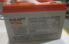 Kraftvoll AKU 12V 106 AH (10HR),110 AH (20 HR) SUPER PLUS VRLA GEL CD-A DEEP CYCLE GEL  (333X173X216 X222)