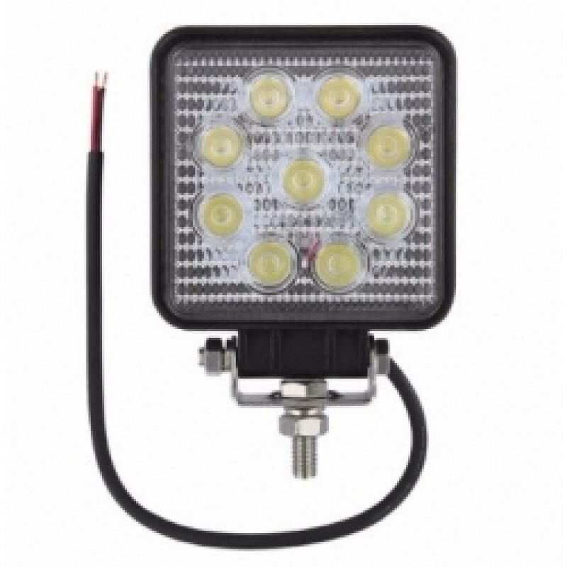 GAMA ÇALIŞMA LAMBASI 9 LEDLİ KARE 12V-24V 27W-BEYAZ