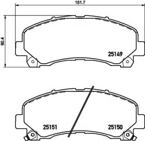 MGA FREN BALATASI ÖN ISUZU DMAX 2006-2012