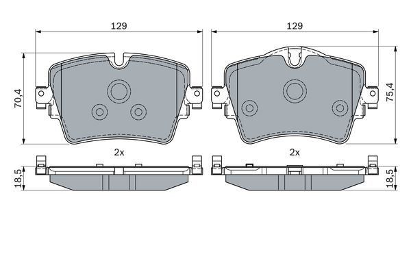 Bosch FREN BALATASI ON BMW F40 F45 F46 F48 F39 G30 G01 G02 Z4 G29 MINI F60 F54