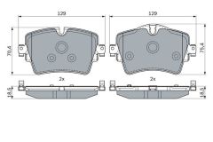 Bosch FREN BALATASI ON BMW F40 F45 F46 F48 F39 G30 G01 G02 Z4 G29 MINI F60 F54