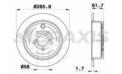 Braxis ARKA FREN DISK AYNASI SUBARU FORESTER IMPREZA LEGACY