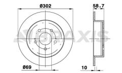 Braxis ARKA FREN DISK AYNASI MITSUBISHI GRANDIS 2.0DI D