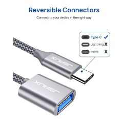 Jsaux Usb'den USB C'ye Adaptör CD0019 USB C'den USB 3.0'a Adaptör, Type-C Otg MacBook Pro/air, iPhone 15 Pro Max, Samsung Galaxy S24/S23/S22/S21 ve Diğer USB C Cihazlarıyla Uyumlu