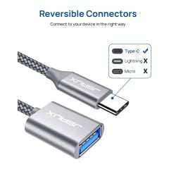 Jsaux Usb'den USB C'ye Adaptör CD0019 USB C'den USB 3.0'a Adaptör, Type-C Otg MacBook Pro/air, iPhone 15 Pro Max, Samsung Galaxy S24/S23/S22/S21 ve Diğer USB C Cihazlarıyla Uyumlu