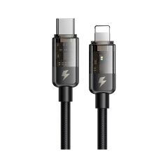 Mcdodo CA-3160 Type-C To Lightning 36W LED Göstergeli Data/şarj Kablosu 1.2m-Siyah
